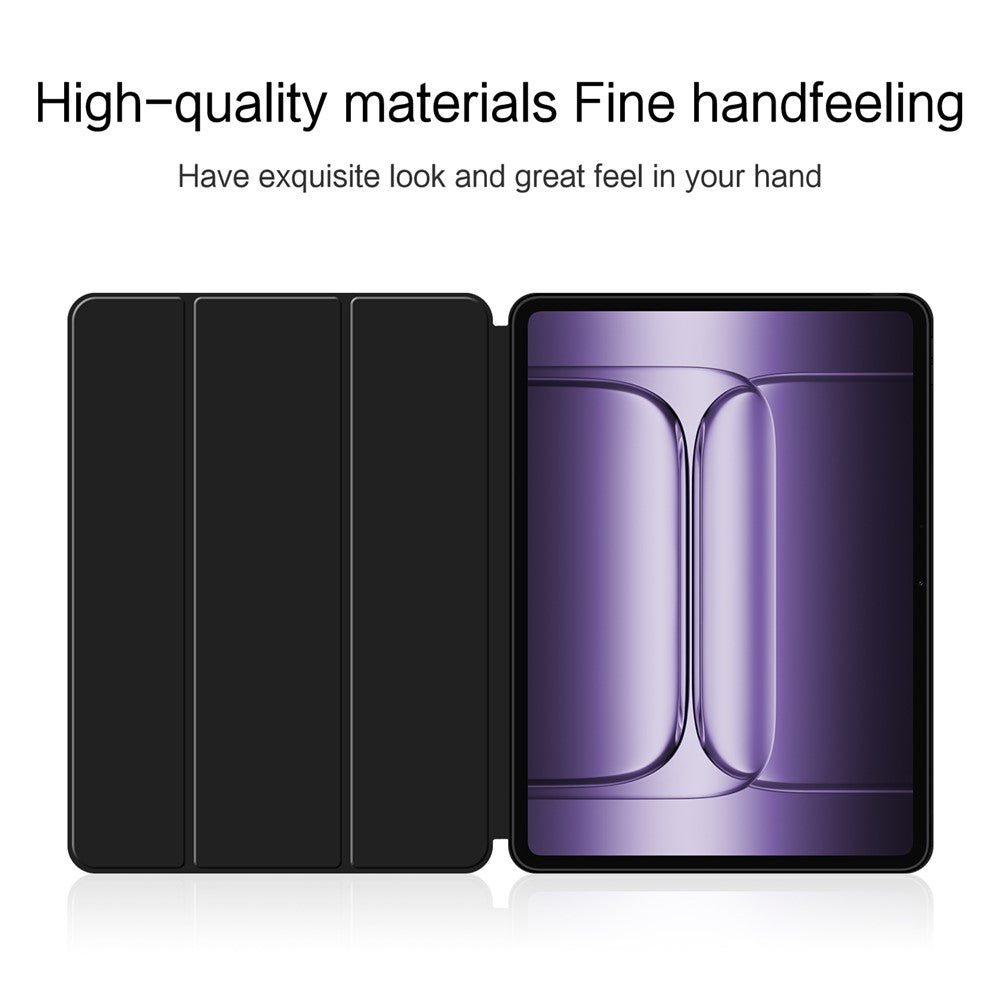 For OnePlus Pad 2 Pro Case PU Leather TPU Back Trifold Stand Tablet Cover