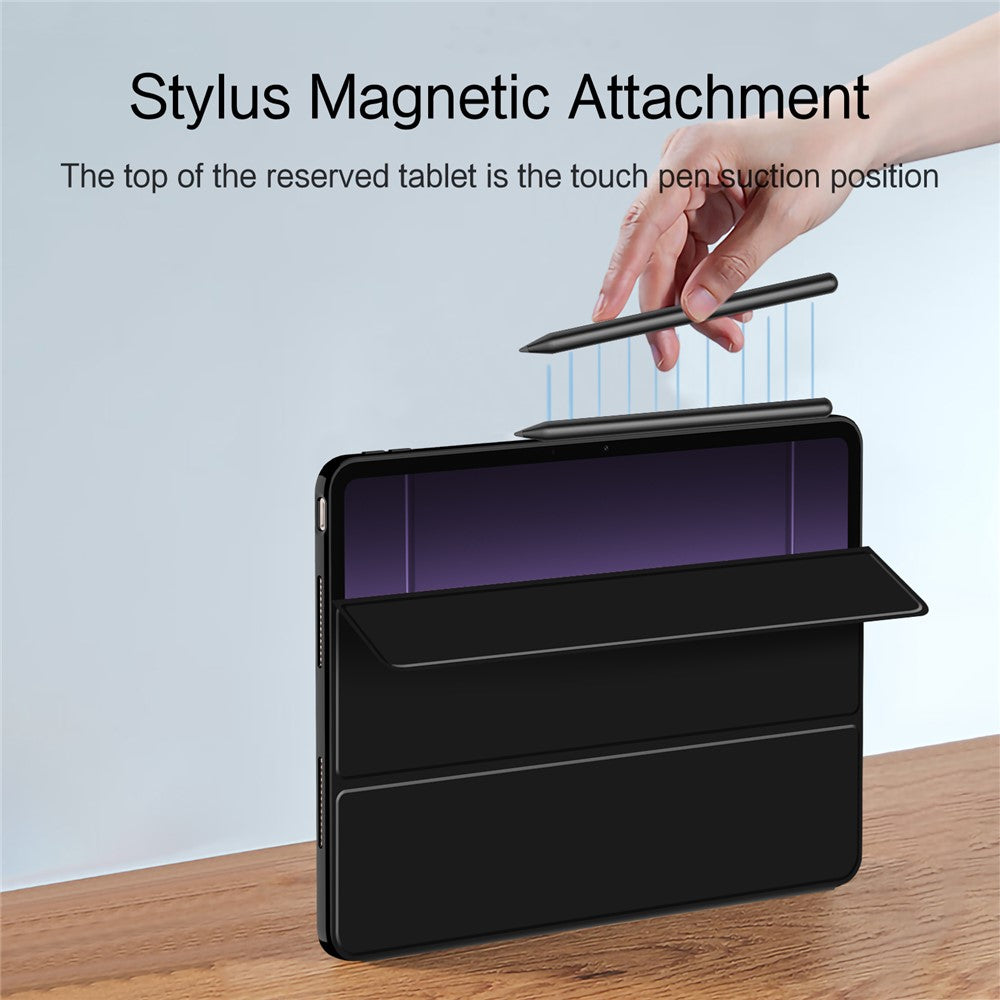 For OnePlus Pad 2 Pro Case PU Leather TPU Back Trifold Stand Tablet Cover