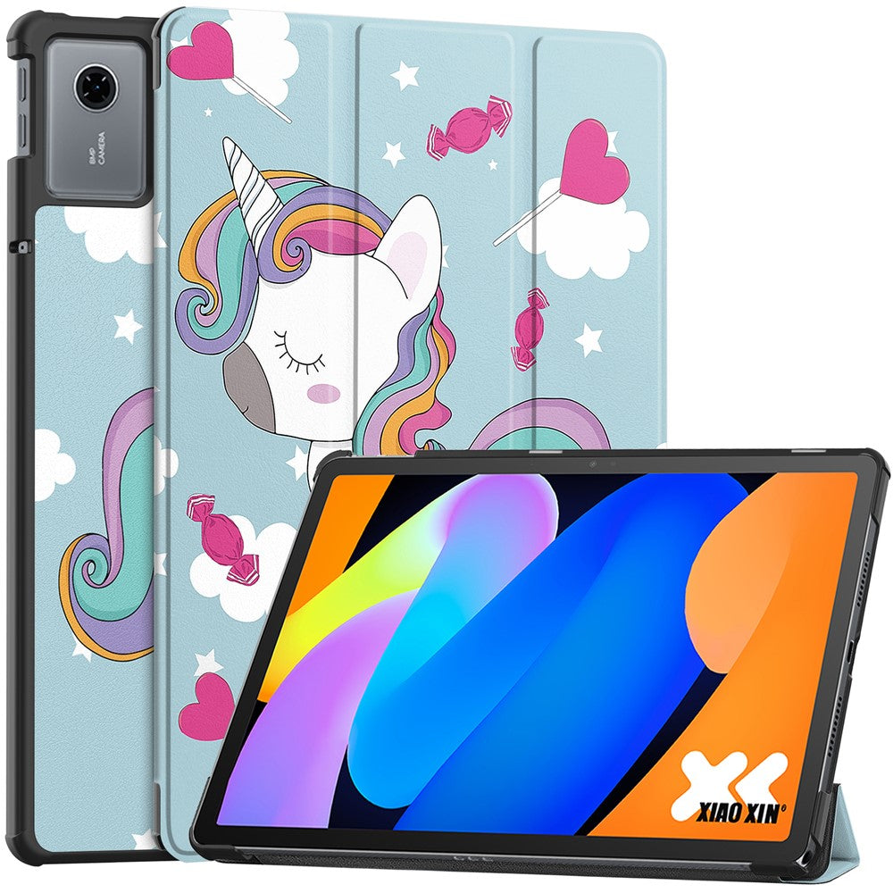 For Lenovo Tab K11 Gen 2 / Idea Tab / Xiaoxin Pad 11 2025 Case Pattern Print Leather Stand Tablet Cover