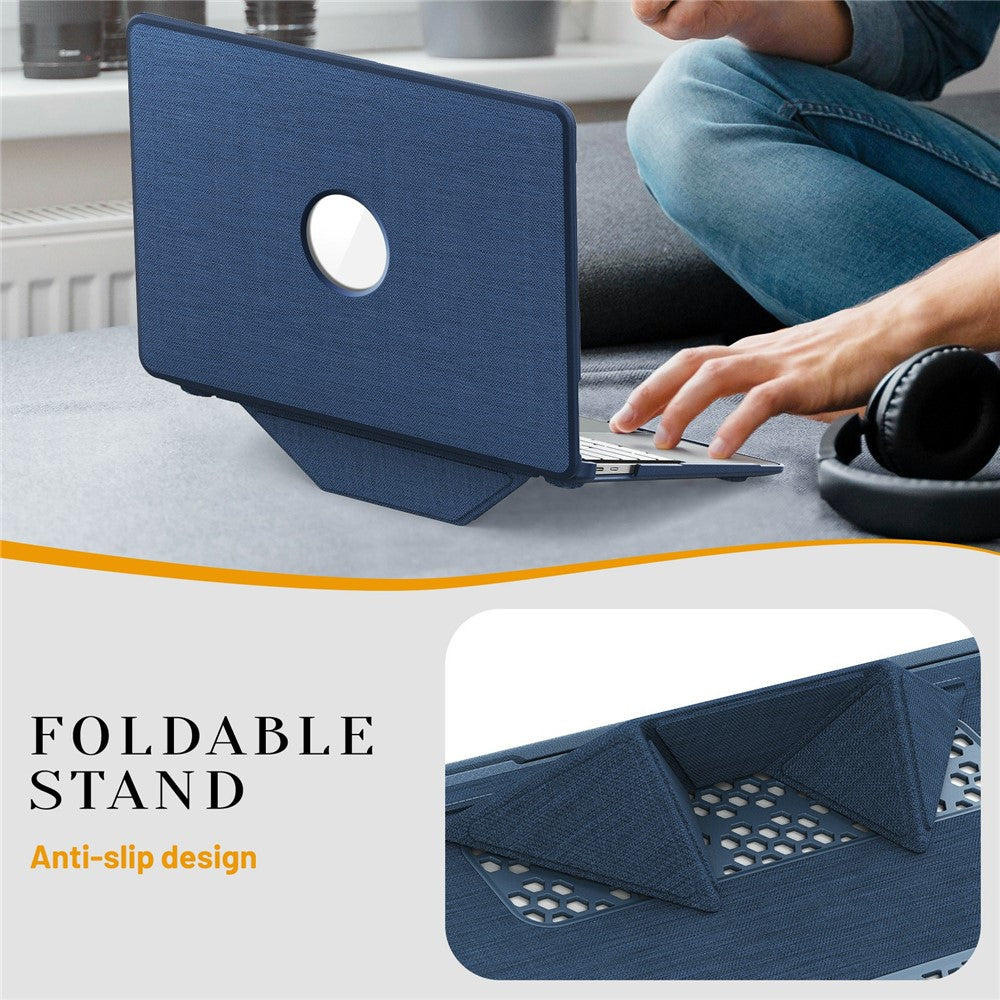 MacBook Air 13 tum (2020) / (2018) (A2337 M1 A2179 A1932) Laptopfodral med logotyp / Stöd Stötsäkert fodral i PC TPU-tyg