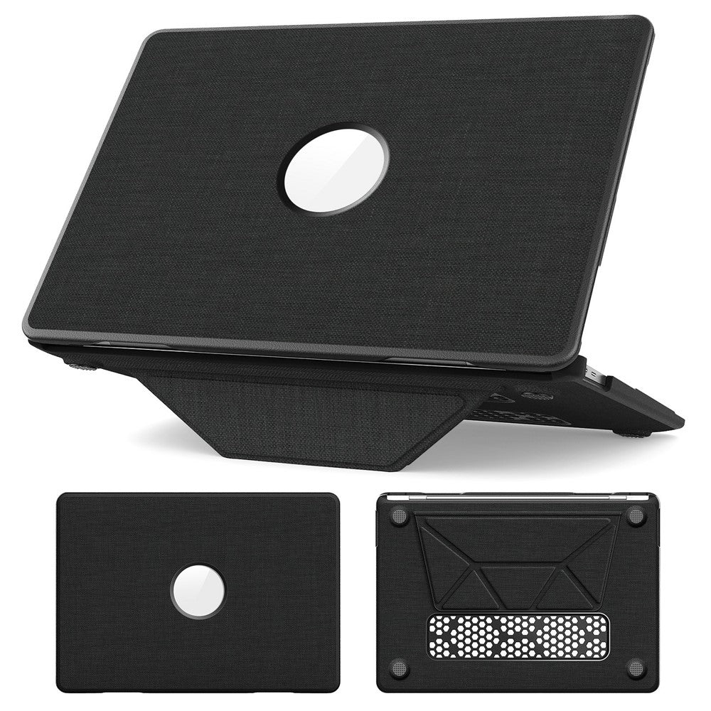 MacBook Air 13 tum (2020) / (2018) (A2337 M1 A2179 A1932) Laptopfodral med logotyp / Stöd Stötsäkert fodral i PC TPU-tyg
