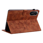 For Xiaomi Redmi Pad 2 11 Case Lily Flower Imprint Card Slots Leather Tablet Cover