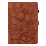 For Xiaomi Redmi Pad 2 11 Case Lily Flower Imprint Card Slots Leather Tablet Cover