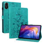 For Xiaomi Redmi Pad 2 11 Case Lily Flower Imprint Card Slots Leather Tablet Cover