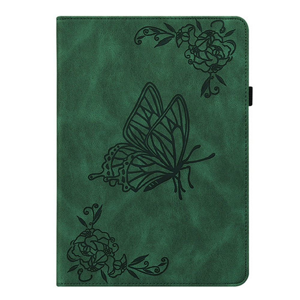 For Xiaomi Redmi Pad 2 11 Case Butterfly Flower Imprint PU Leather Tablet Cover with Card Slots
