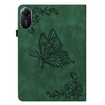 For Xiaomi Redmi Pad 2 11 Case Butterfly Flower Imprint PU Leather Tablet Cover with Card Slots
