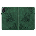 For Xiaomi Redmi Pad 2 11 Case Butterfly Flower Imprint PU Leather Tablet Cover with Card Slots