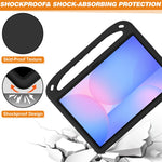 Til Samsung Galaxy Tab S10 FE+ Cover Håndgreb Støttefod Tablet EVA Cover
