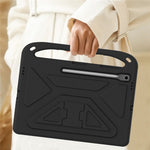 Til Samsung Galaxy Tab S10 FE+ Cover Håndgreb Støttefod Tablet EVA Cover