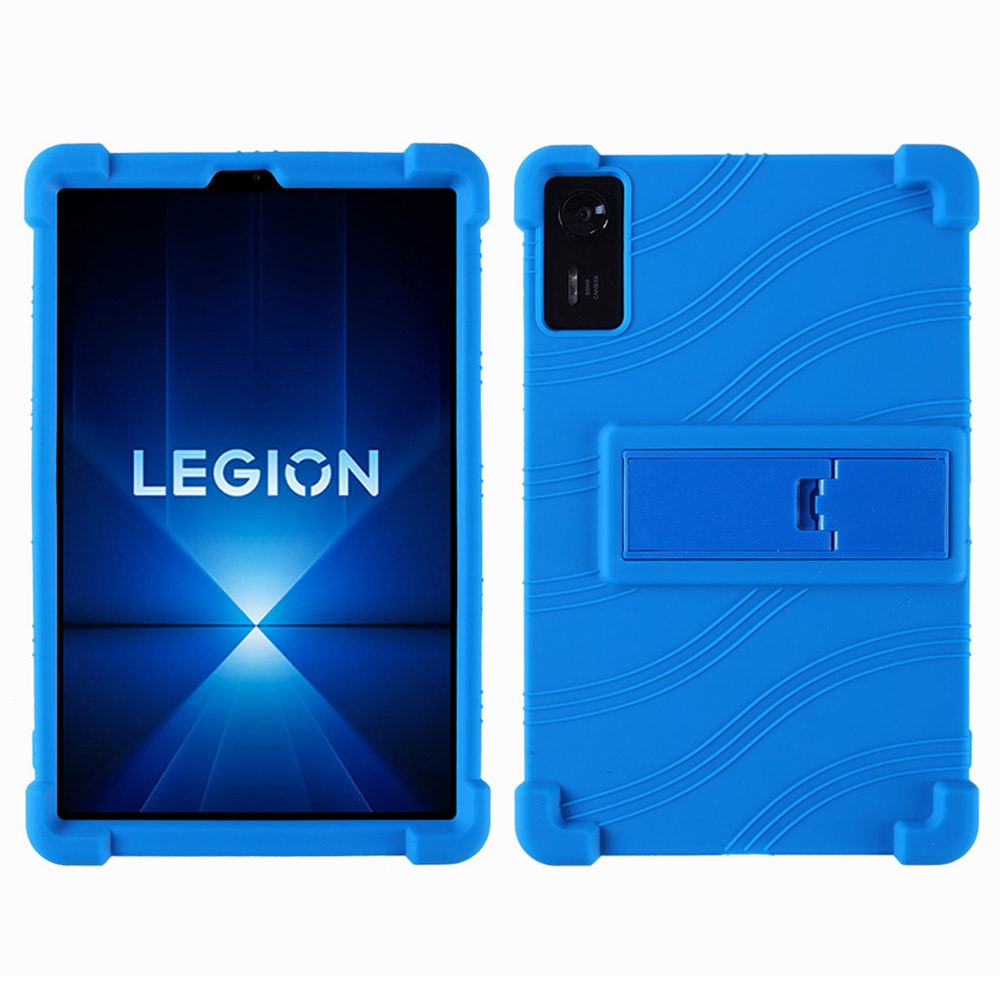 For Lenovo Legion Y700 (2025) Silicone Case with Kickstand Rugged Protective Cover
