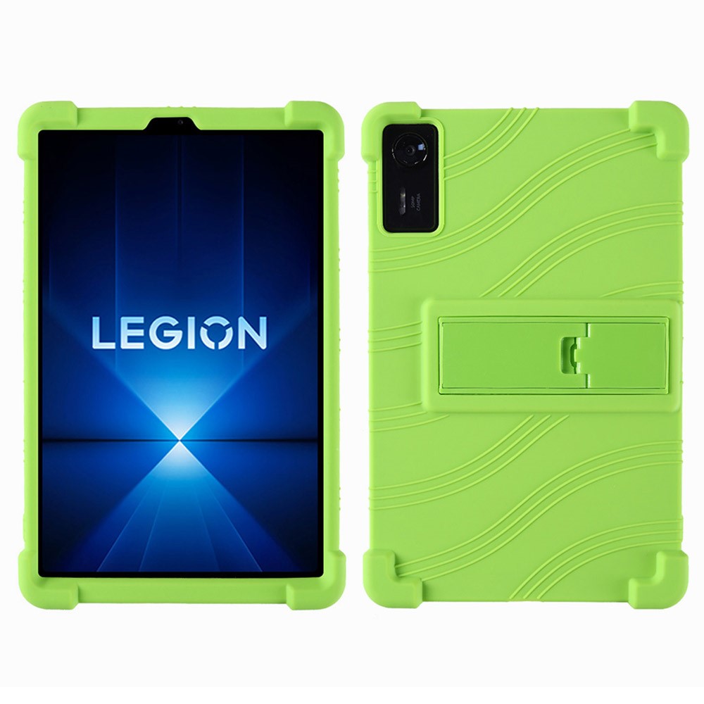 For Lenovo Legion Y700 (2025) Silicone Case with Kickstand Rugged Protective Cover