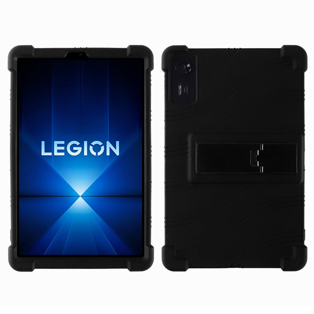 For Lenovo Legion Y700 (2025) Silicone Case with Kickstand Rugged Protective Cover