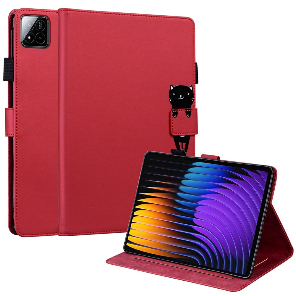 For Xiaomi Pad 7 / 7 Pro Case Tablet Stand Leather Cover Card Slots Animal Pattern