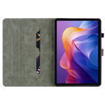 For Xiaomi Redmi Pad 2 11 Case Tiger Imprint Anti-Scratch PU Leather Tablet Cover