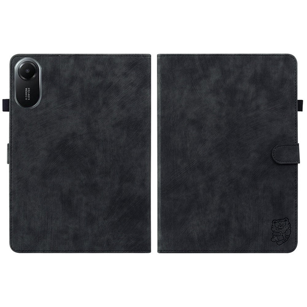 For Xiaomi Redmi Pad 2 11 Case Tiger Imprint Anti-Scratch PU Leather Tablet Cover