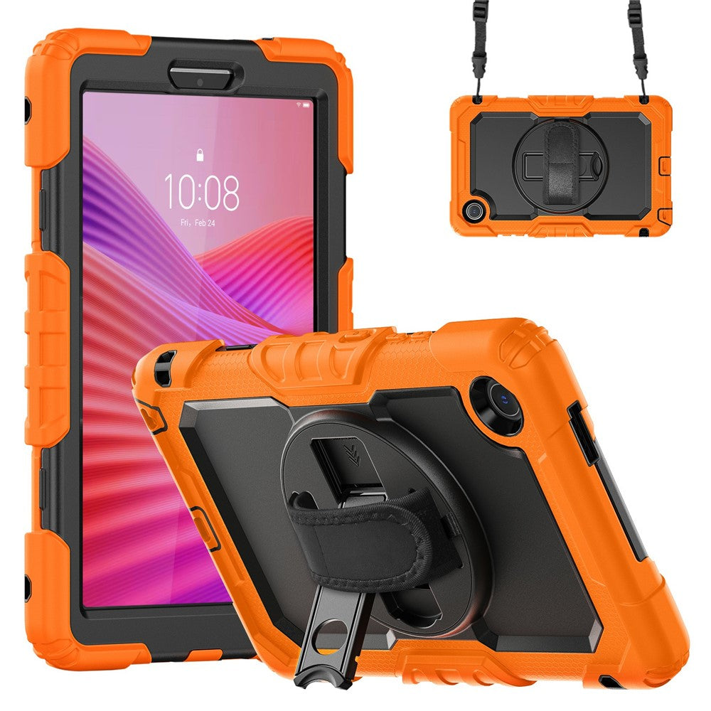 For Lenovo Tab K9 TB305FU Case PC + Silicone Tablet Cover with PET Film and Shoulder Strap
