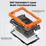For Lenovo Tab K9 TB305FU Case PC + Silicone Tablet Cover with PET Film and Shoulder Strap