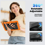For Lenovo Tab K9 TB305FU Case PC + Silicone Tablet Cover with PET Film and Shoulder Strap
