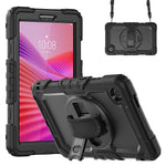 For Lenovo Tab K9 TB305FU Case PC + Silicone Tablet Cover with PET Film and Shoulder Strap