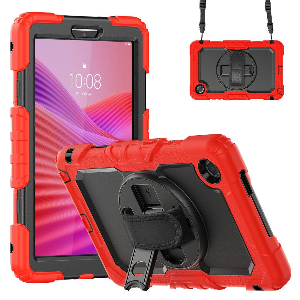 For Lenovo Tab K9 TB305FU Case PC + Silicone Tablet Cover with PET Film and Shoulder Strap