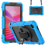For Lenovo Tab K9 TB305FU Case PC + Silicone Tablet Cover with PET Film and Shoulder Strap