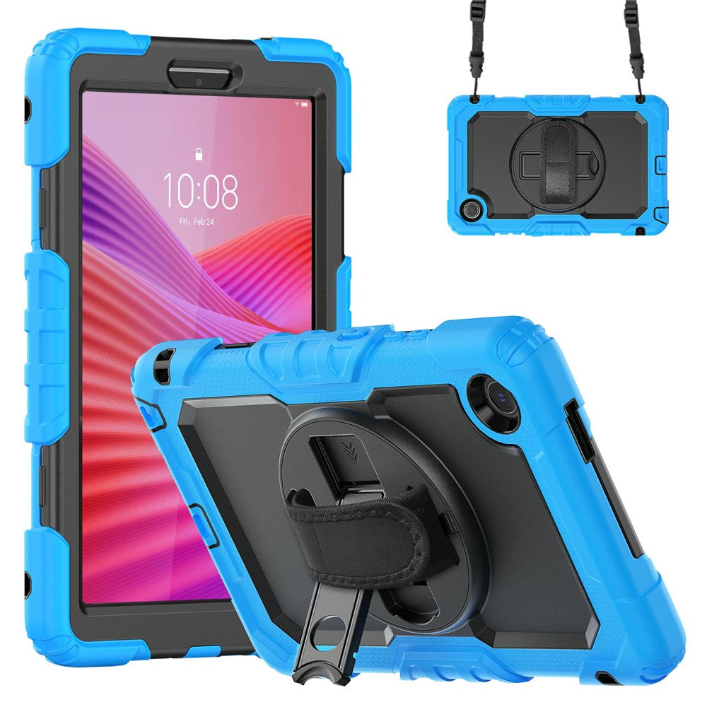 For Lenovo Tab K9 TB305FU Case PC + Silicone Tablet Cover with PET Film and Shoulder Strap