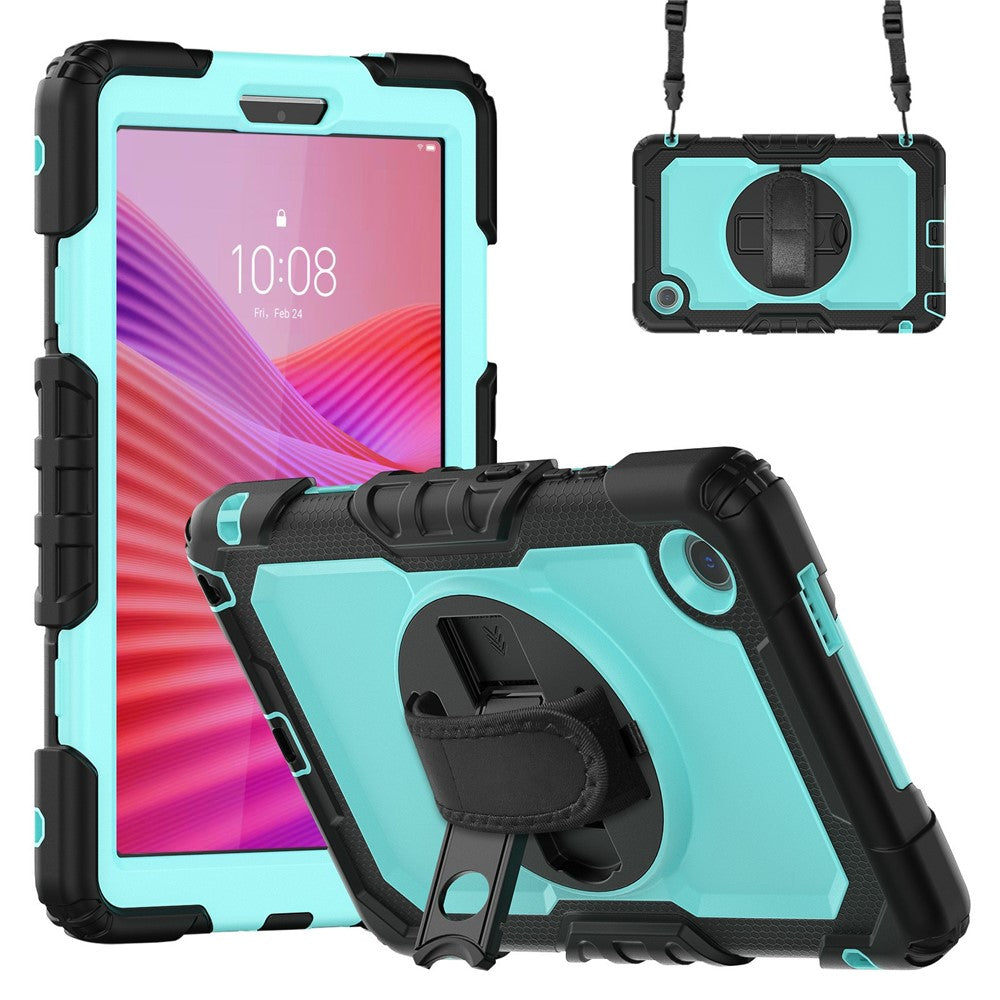 For Lenovo Tab K9 TB305FU Case PC + Silicone Tablet Cover with PET Film and Shoulder Strap
