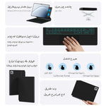 Magnetisk svævende Bluetooth-kompatibelt tastatur (arabisk) + læderetui til Xiaomi Pad 7 Ultra