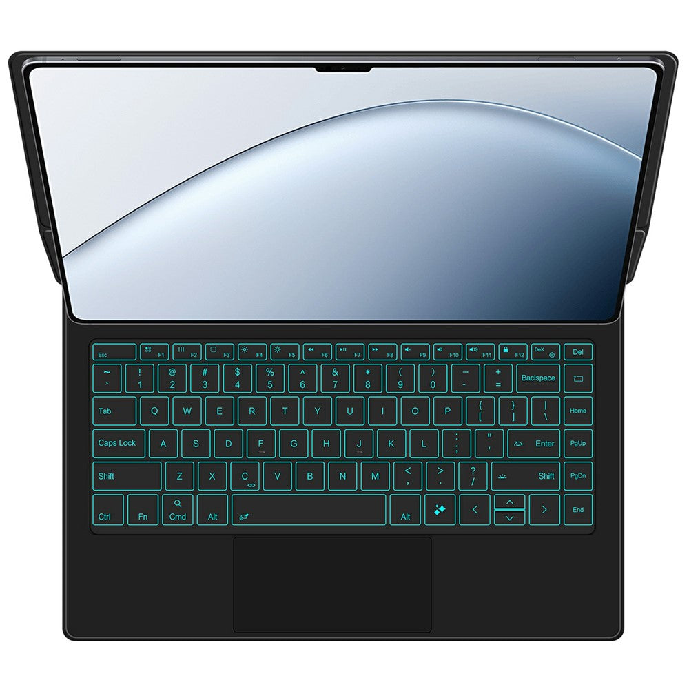 For Xiaomi Pad 7 Ultra Magnetic Floating Bluetooth-Compatible Keyboard (English) + Leather Tablet Case