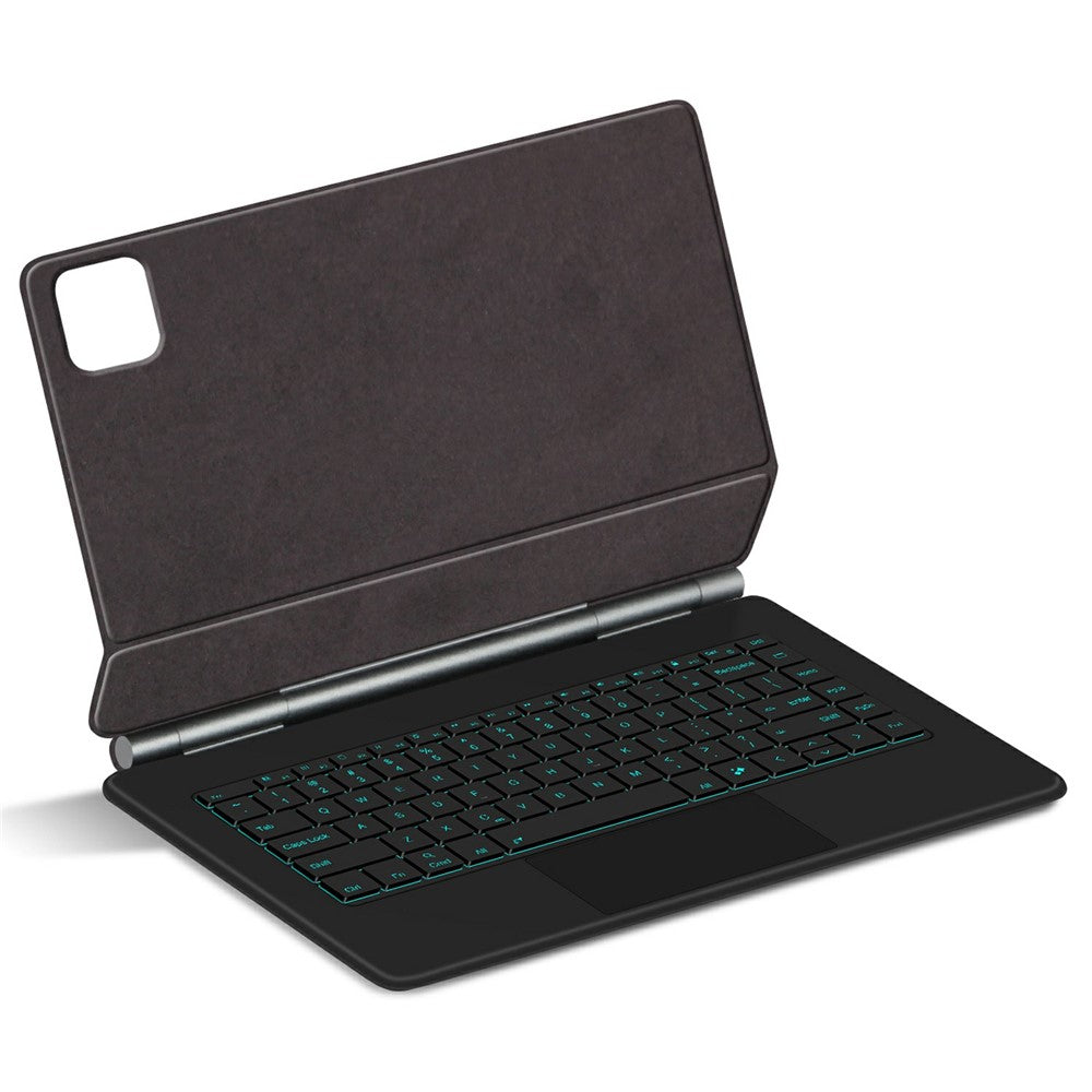 For Xiaomi Pad 7 Ultra Magnetic Floating Bluetooth-Compatible Keyboard (English) + Leather Tablet Case