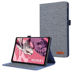 For Lenovo Legion Y700 Gen 4 Case with Stand Card Holder Cloth Texture Leather Tablet Cover