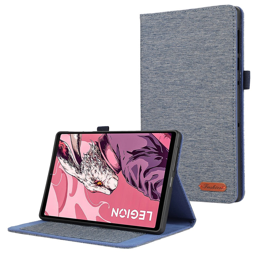 For Lenovo Legion Y700 Gen 4 Case with Stand Card Holder Cloth Texture Leather Tablet Cover