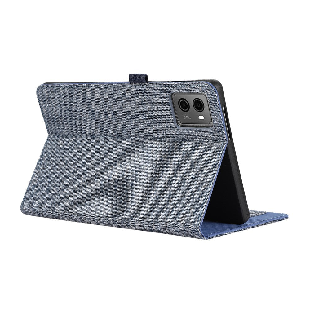 For Lenovo Legion Y700 Gen 4 Case with Stand Card Holder Cloth Texture Leather Tablet Cover