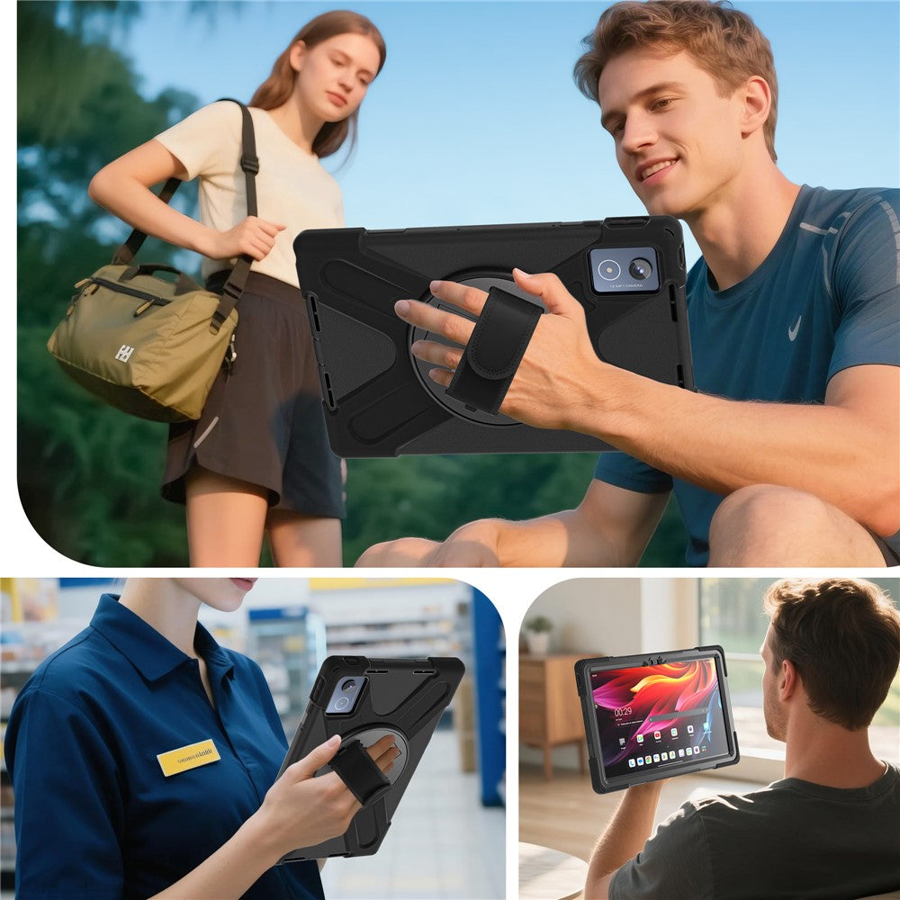 For Lenovo Tab K11 Plus / Zhaoyang K11 B352FU, TB230XC Case Kickstand PC + Silicone Tablet Cover