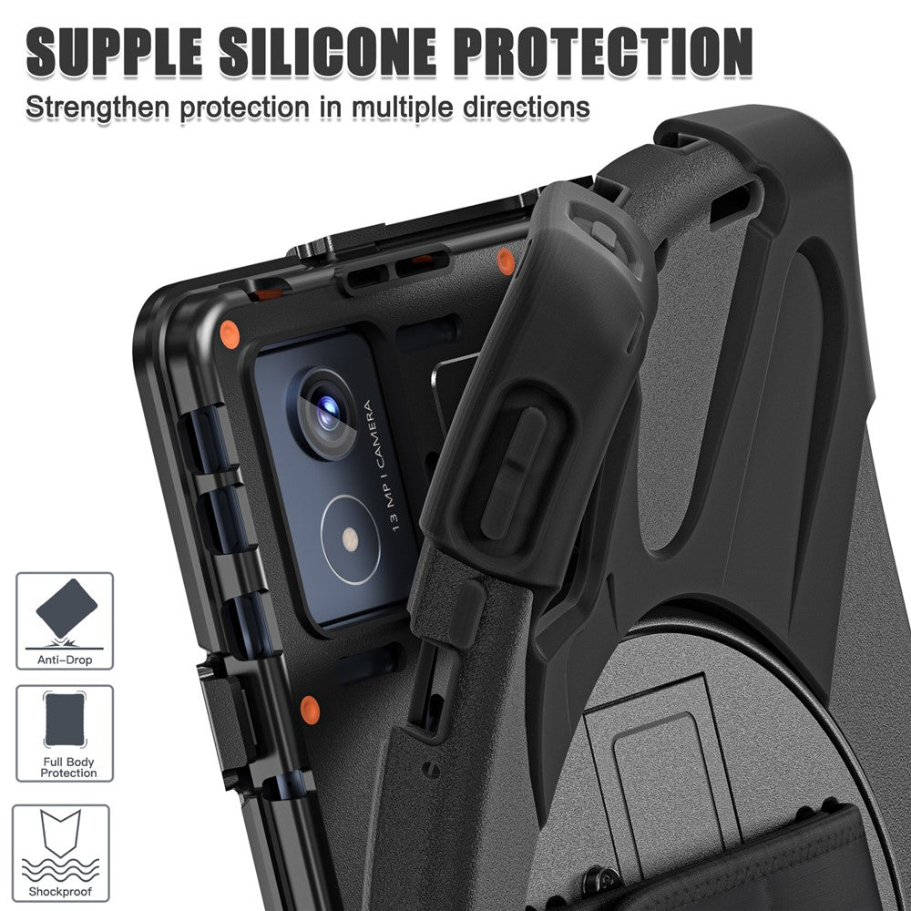 For Lenovo Tab K11 Plus / Zhaoyang K11 B352FU, TB230XC Case Kickstand PC + Silicone Tablet Cover