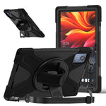 For Lenovo Tab K11 Plus / Zhaoyang K11 B352FU, TB230XC Kickstand Case TPU PC Silicone Tablet Cover with Shoulder Strap