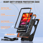 For Lenovo Tab K11 Plus / Zhaoyang K11 B352FU, TB230XC Kickstand Case TPU PC Silicone Tablet Cover with Shoulder Strap