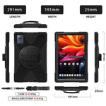 For Lenovo Tab K11 Plus / Zhaoyang K11 B352FU, TB230XC Kickstand Case TPU PC Silicone Tablet Cover with Shoulder Strap