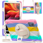 For Lenovo Tab K11 Plus / Zhaoyang K11 B352FU, TB230XC Kickstand Case TPU PC Silicone Tablet Cover with Shoulder Strap