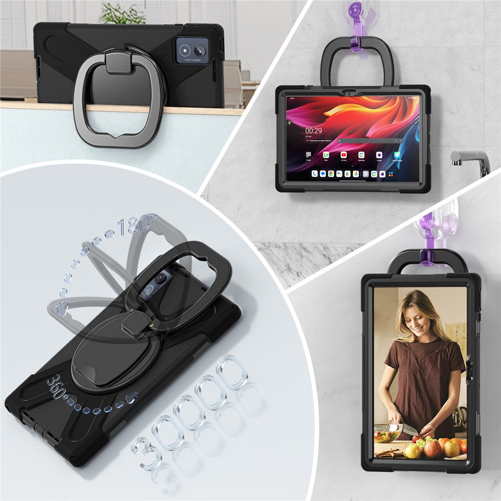 For Lenovo Tab K11 Plus / Zhaoyang K11 B352FU, TB230XC Case TPU + PC + Silicone Tablet Cover Kickstand
