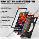 For Lenovo Tab K11 Plus / Zhaoyang K11 B352FU, TB230XC Case TPU + PC + Silicone Tablet Cover Kickstand