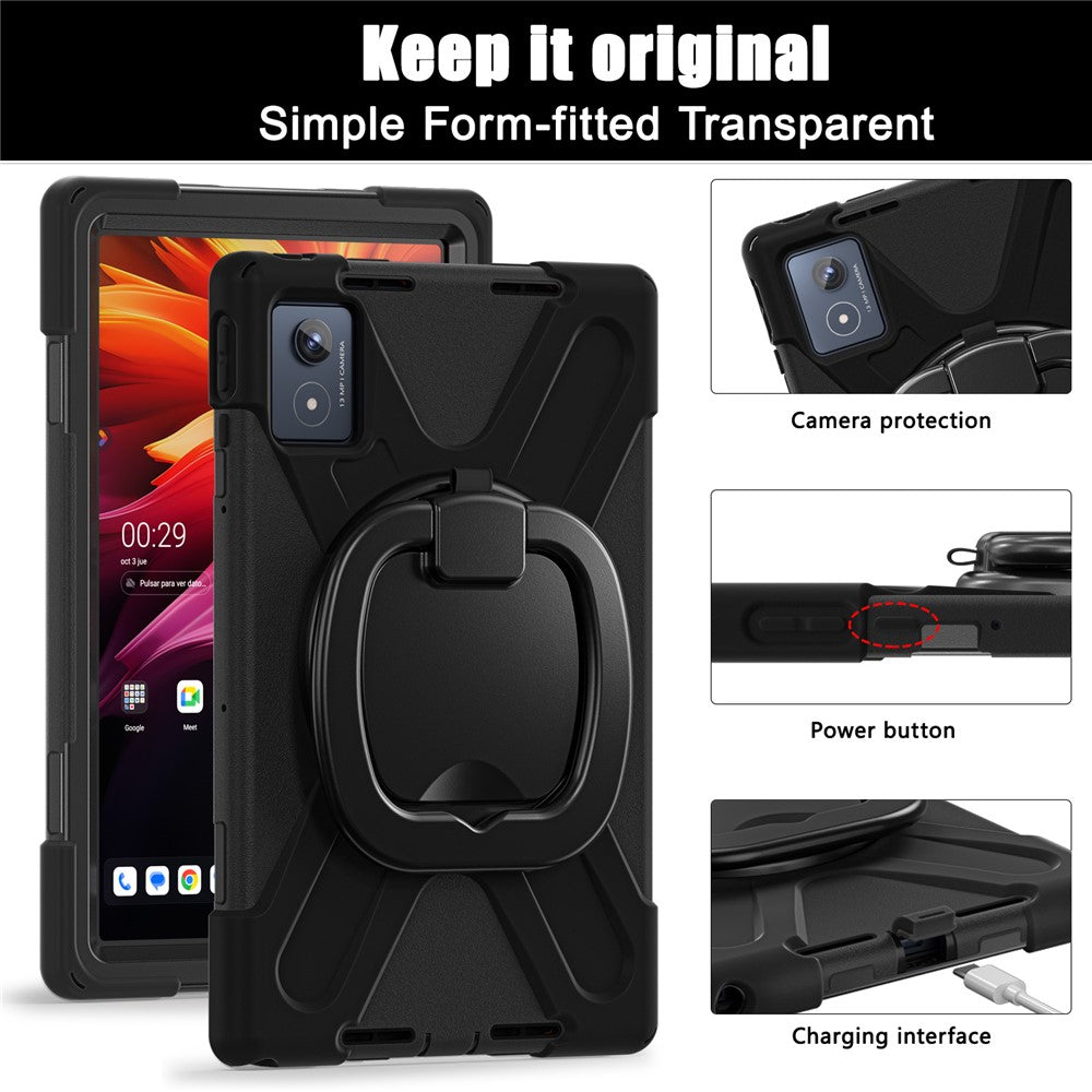 For Lenovo Tab K11 Plus / Zhaoyang K11 B352FU, TB230XC Case TPU + PC + Silicone Tablet Cover Kickstand