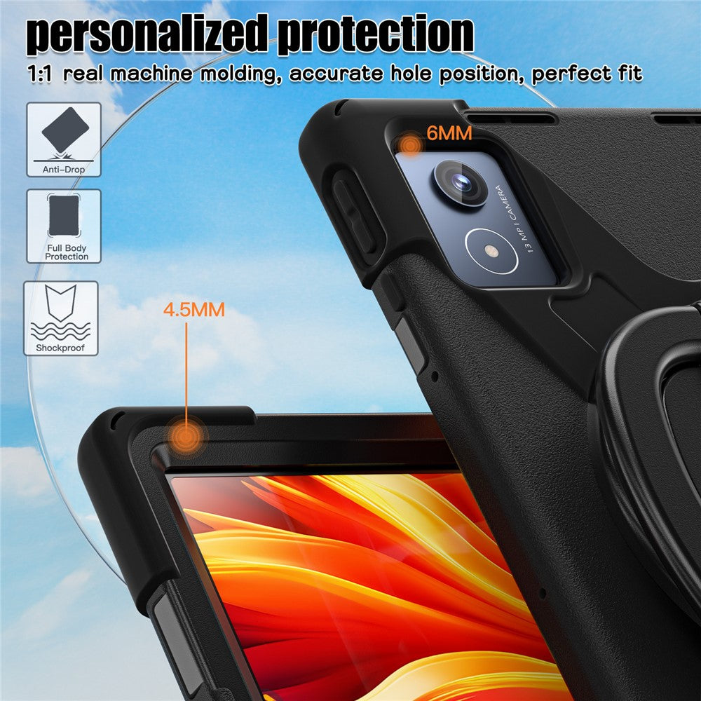 For Lenovo Tab K11 Plus / Zhaoyang K11 B352FU, TB230XC Case TPU + PC + Silicone Tablet Cover Kickstand