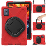 For Lenovo Tab K11 Plus / Zhaoyang K11 B352FU, TB230XC Case with Shoulder Strap TPU + PC + Silicone Kickstand Tablet Cover