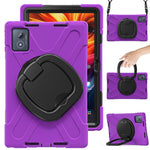 For Lenovo Tab K11 Plus / Zhaoyang K11 B352FU, TB230XC Case with Shoulder Strap TPU + PC + Silicone Kickstand Tablet Cover