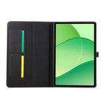 For Oppo Pad SE Case with Stand Card Holder Cloth Texture Leather Tablet Cover