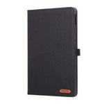 For Oppo Pad SE Case with Stand Card Holder Cloth Texture Leather Tablet Cover