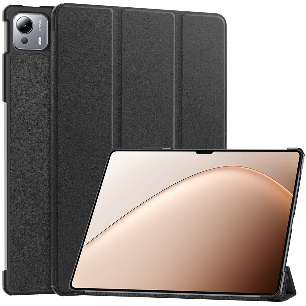 Xiaomi Pad 7 Ultra-fodral med fallskydd i läder och stativ till surfplattan