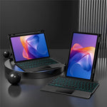 For Xiaomi Redmi Pad 2 11 Leather Case + Bluetooth-Compatible Keyboard with Backlight Trackpad