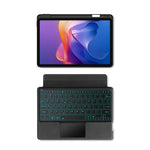 For Xiaomi Redmi Pad 2 11 Leather Case + Bluetooth-Compatible Keyboard with Backlight Trackpad